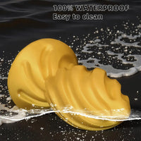 6.49in 7.67in 9.05in 9.84in Golden Silicone Spiral Thread Masturbation Dildo