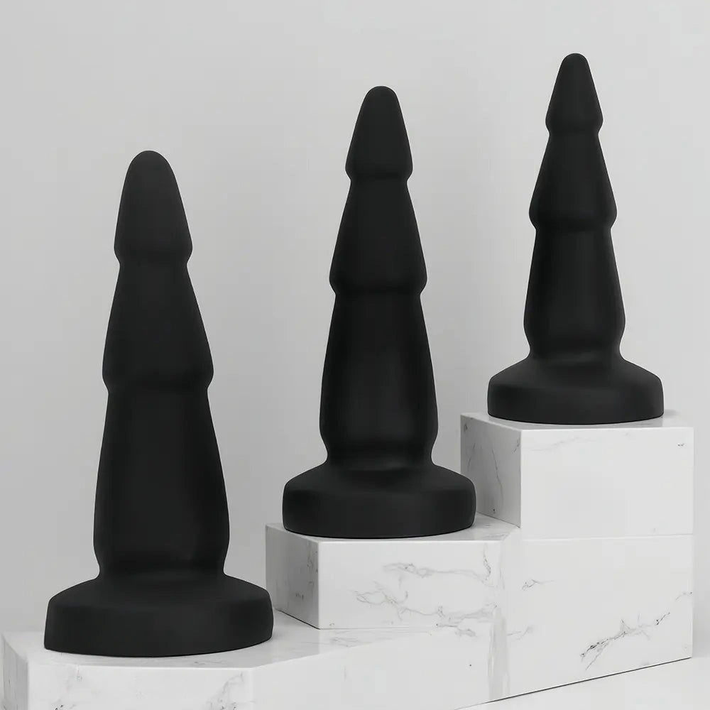 6.49in 8.07in 9.05in Liquid Silicone Soft Anal Dilator Trainer Anal Dildo