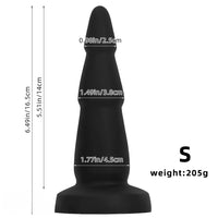 6.49in 8.07in 9.05in Liquid Silicone Soft Anal Dilator Trainer Anal Dildo