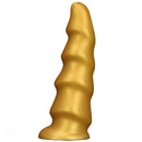 6.49in 8.26in 10.03in Golden Silicone Fantasy Dildo For Couples Intimacy