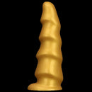 6.49in 8.26in 10.03in Golden Silicone Fantasy Dildo For Couples Intimacy