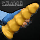 6.49in 8.26in 10.03in Golden Silicone Fantasy Dildo For Couples Intimacy