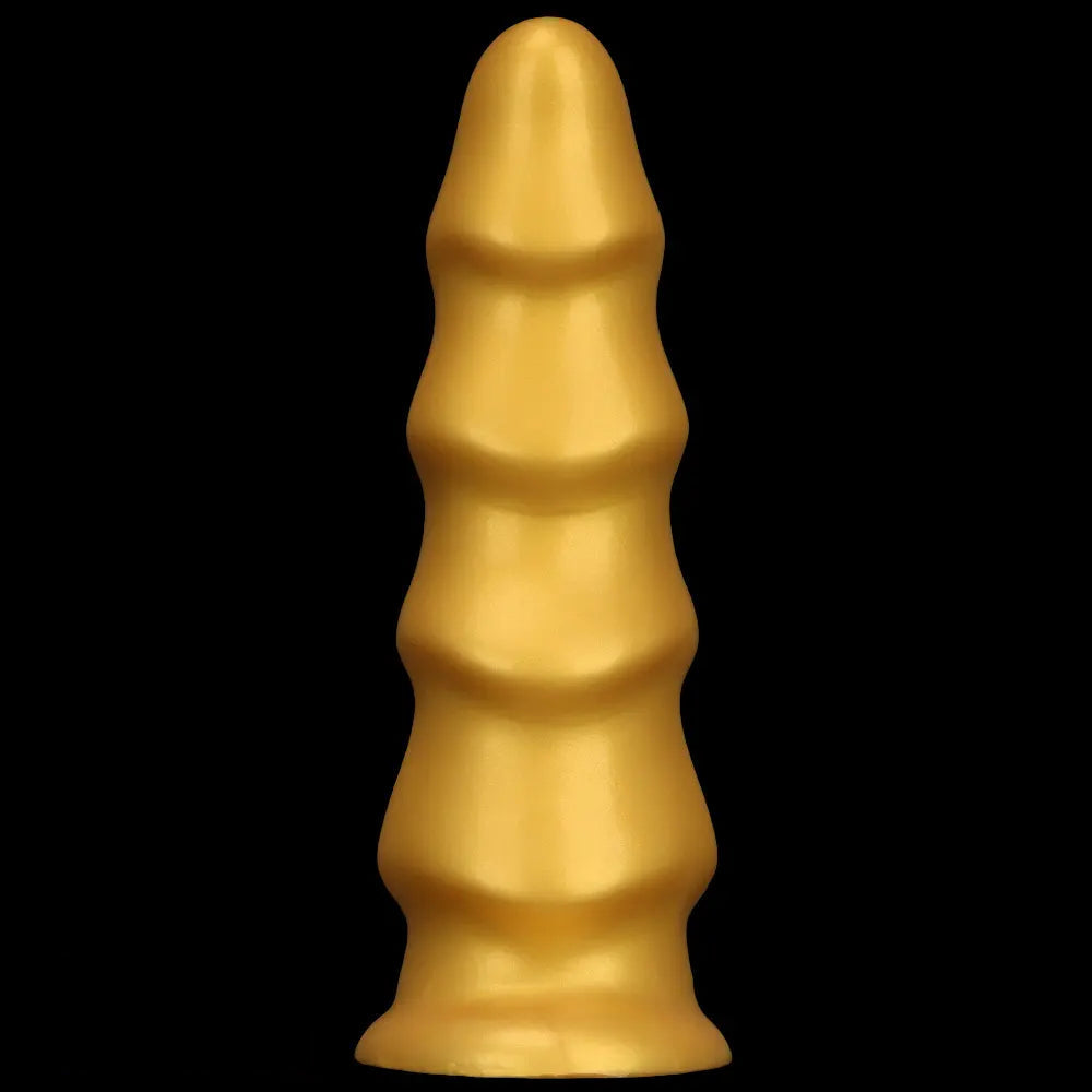 6.49in 8.26in 10.03in Golden Silicone Fantasy Dildo For Couples Intimacy