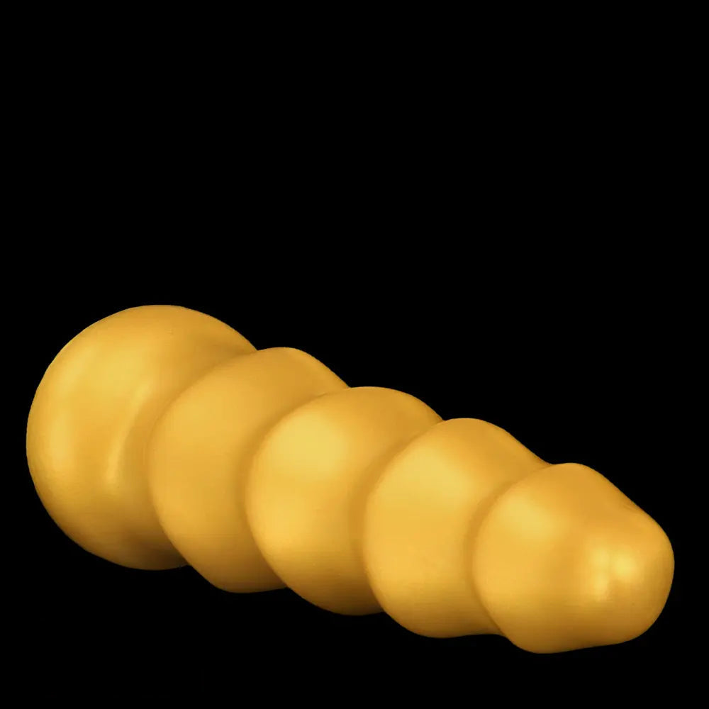 6.49in 8.26in 10.03in Golden Silicone Fantasy Dildo For Couples Intimacy