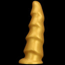 6.49in 8.26in 10.03in Golden Silicone Fantasy Dildo For Couples Intimacy