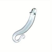 6.49in 8.26in Glass Dual Heads Dildo For Anal Vaginal Stimulation