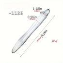 6.49in 8.26in Glass Dual Heads Dildo For Anal Vaginal Stimulation