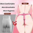 6.49in 8.46in Durable Manual Play Strap on Dual Density Silicone Solid Dildo