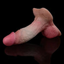 6.49in 8.46in Durable Manual Play Strap on Dual Density Silicone Solid Dildo