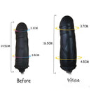 6.49in Black Silicone Inflatable Dildo Adult Sex Toy