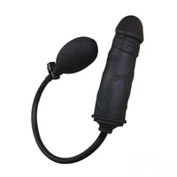 6.49in Black Silicone Inflatable Dildo Adult Sex Toy