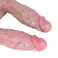 6.49in Double Layer Squirting Strap on Dildo Game Love Tool For Couples