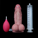 6.49in Double Layer Squirting Strap on Dildo Game Love Tool For Couples