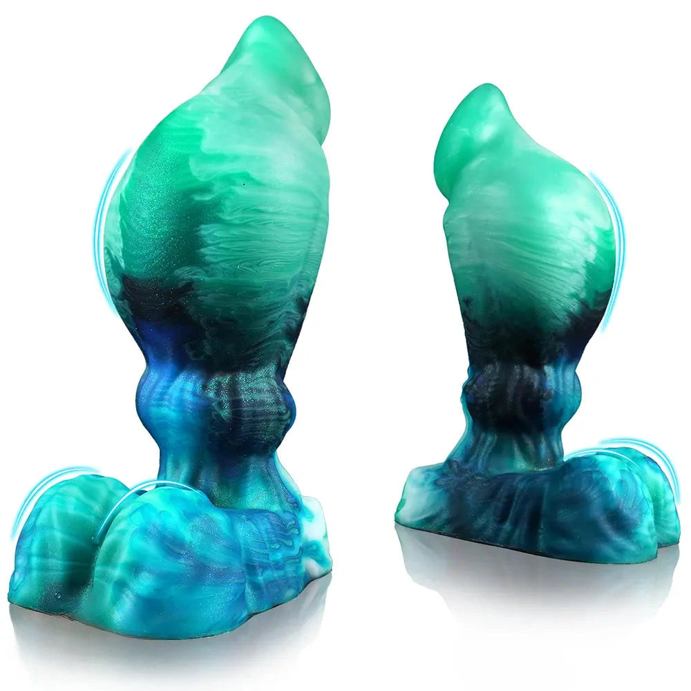 6.49in Fantasy Creature Knot Silicone Dildo with Suction Cup Base