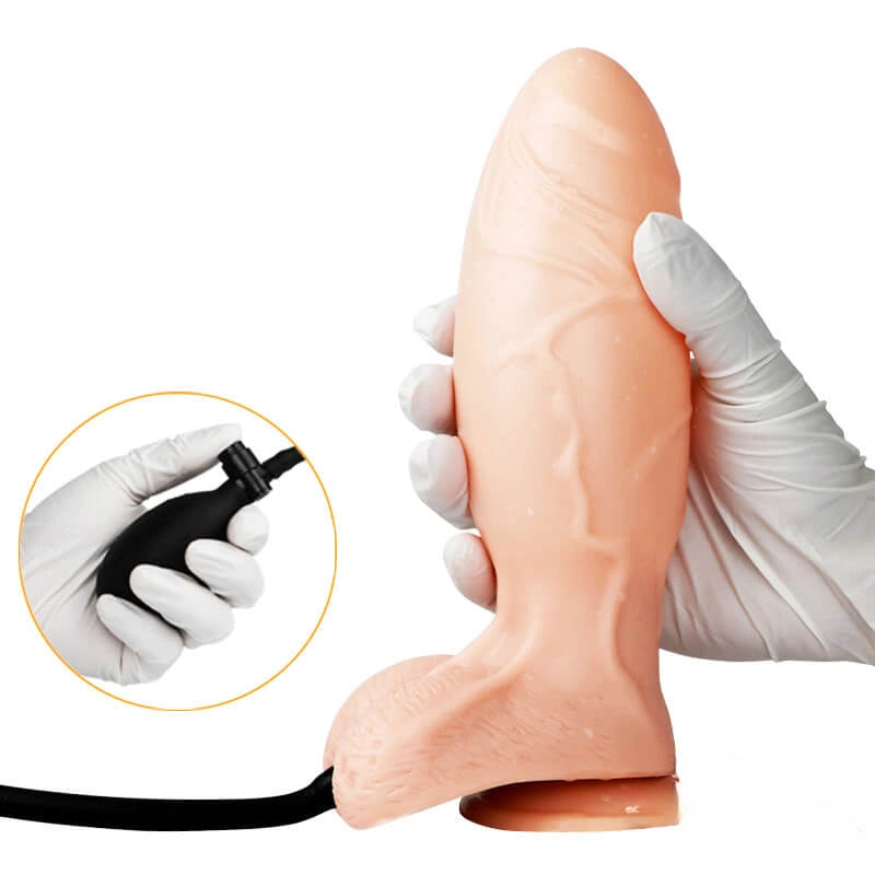 6.49in Inflatable Pump Up Dildo Sex Toy For Sex Love Orgasm