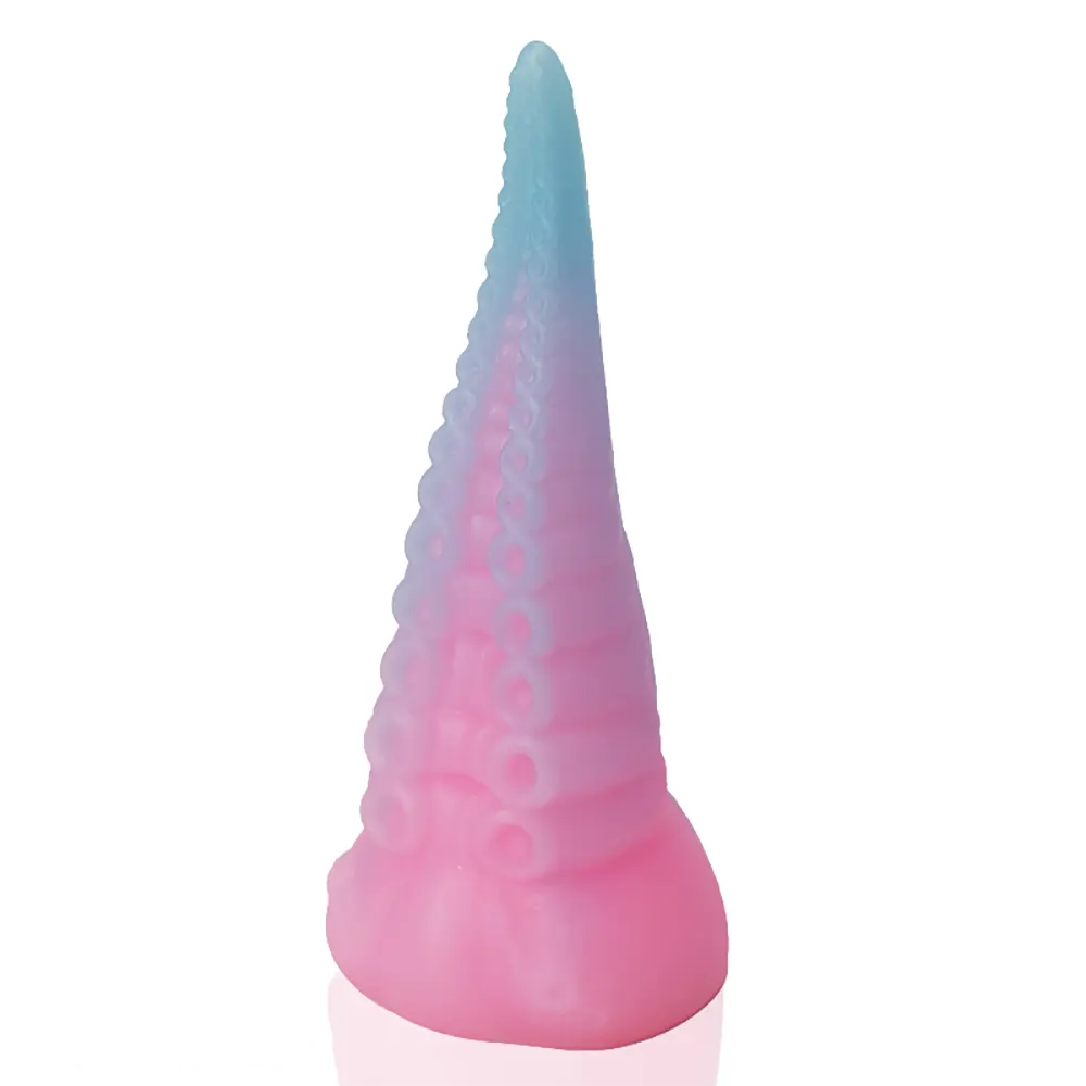 6.49in Luminous Soft Tentacle Octopus Silicone Animal Dildo For Anus