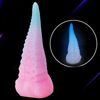 6.49in Luminous Soft Tentacle Octopus Silicone Animal Dildo For Anus