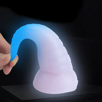 6.49in Luminous Soft Tentacle Octopus Silicone Animal Dildo For Anus