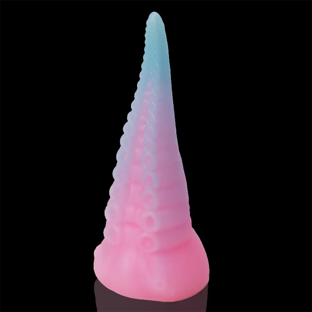 6.49in Luminous Soft Tentacle Octopus Silicone Animal Dildo For Anus