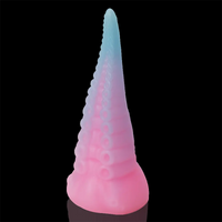 6.49in Luminous Soft Tentacle Octopus Silicone Animal Dildo For Anus