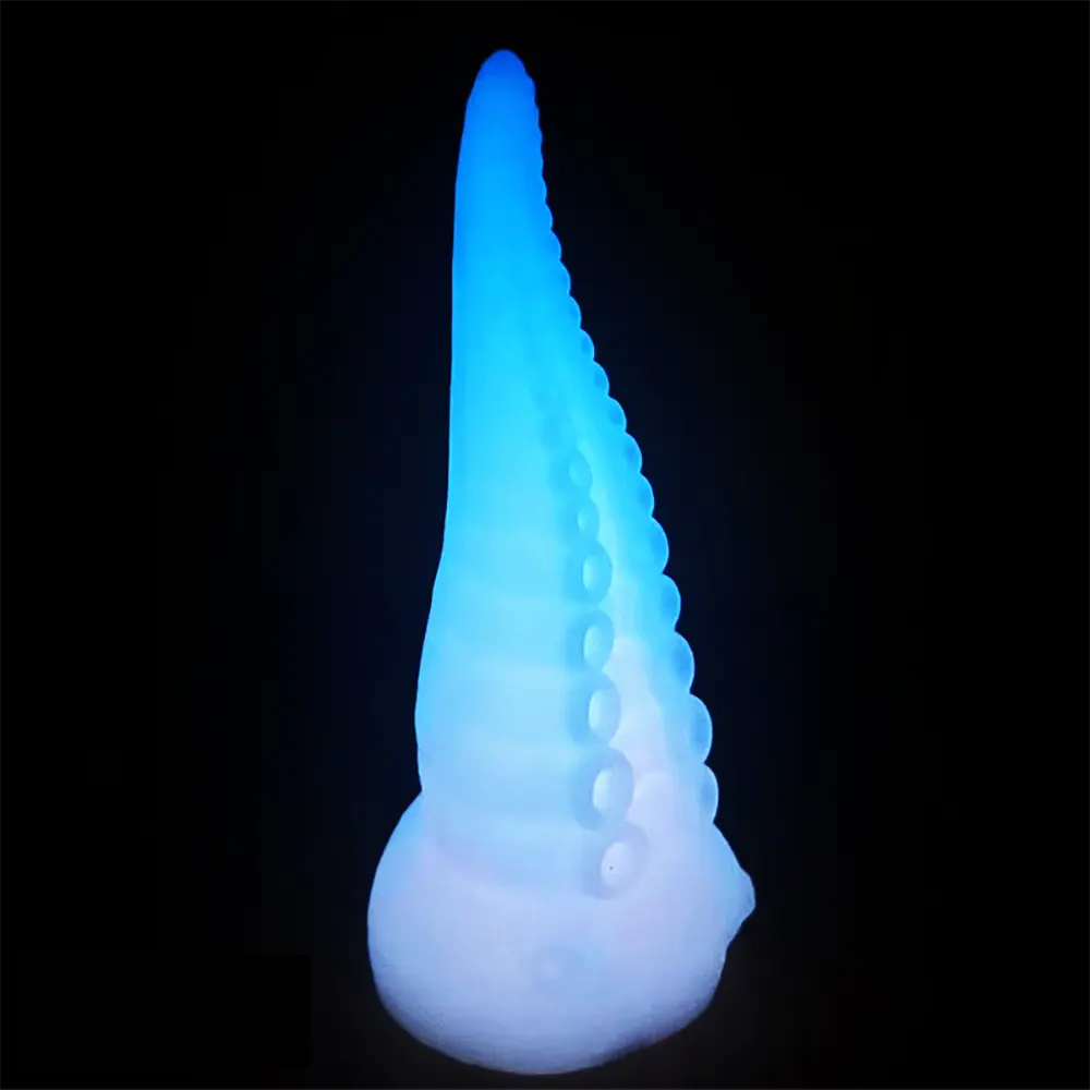 6.49in Luminous Soft Tentacle Octopus Silicone Animal Dildo For Anus