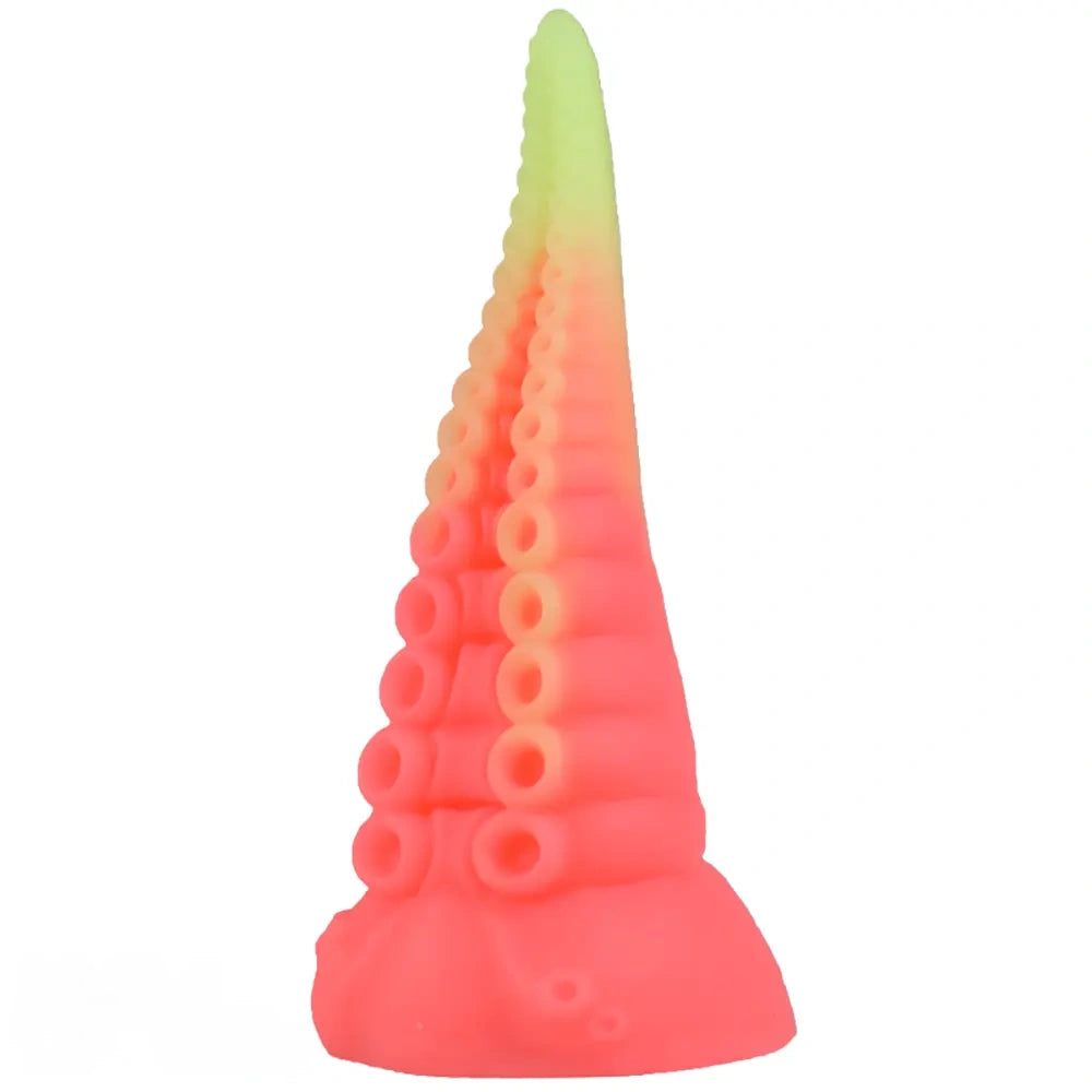 6.49in Luminous Soft Tentacle Octopus Silicone Animal Dildo For Anus