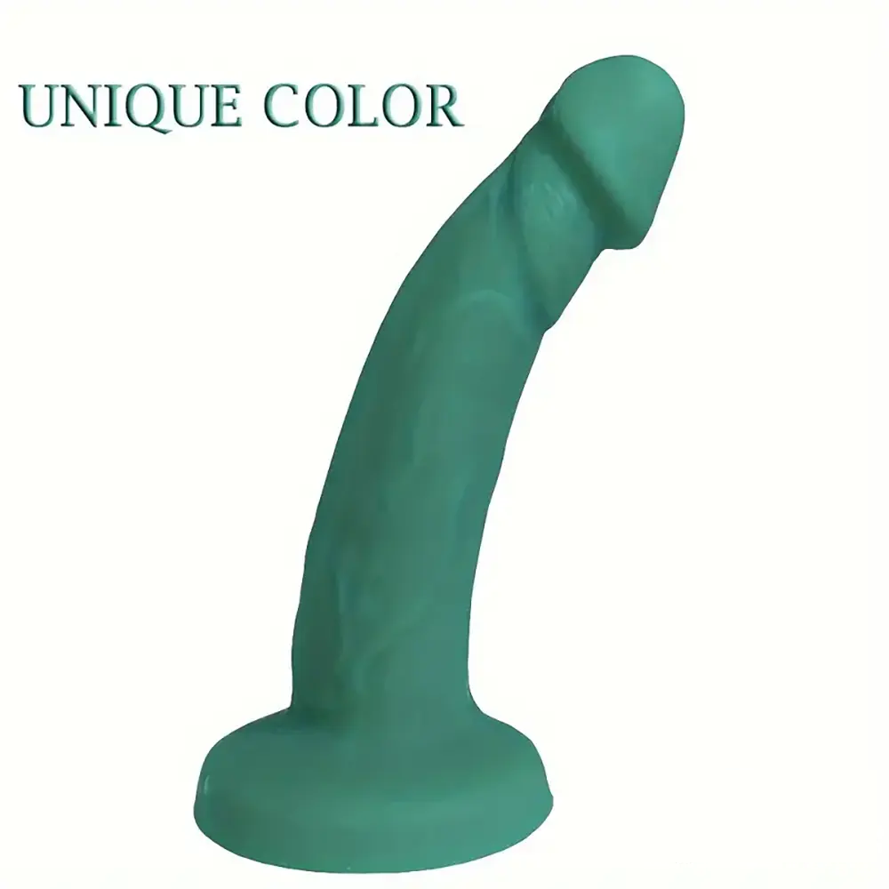 6.49in Real Lifelike Silicone Soft Dildo For Anus Vaginal Stimulation