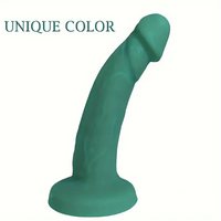 6.49in Real Lifelike Silicone Soft Dildo For Anus Vaginal Stimulation