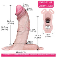 6.49in Strap on Penis Extender Cock Sleeve Dildo For Penis Supplies
