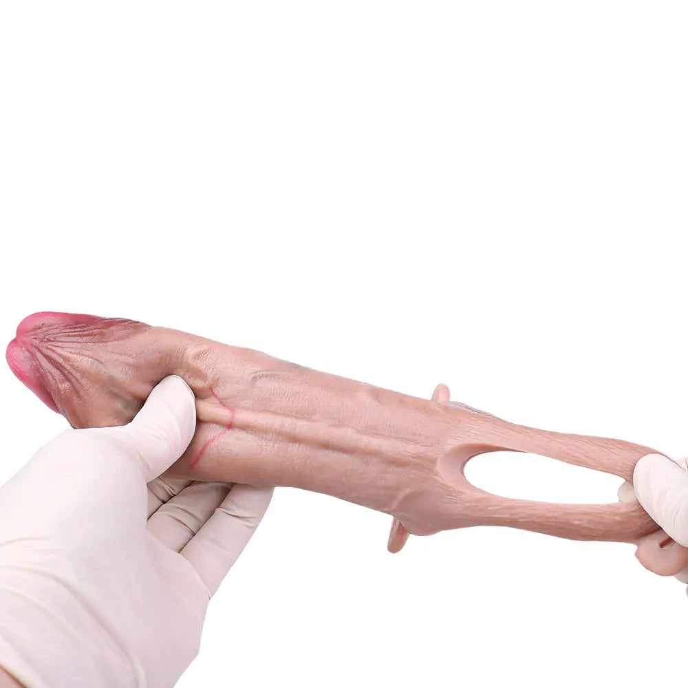6.49in Strap on Penis Extender Cock Sleeve Dildo For Penis Supplies