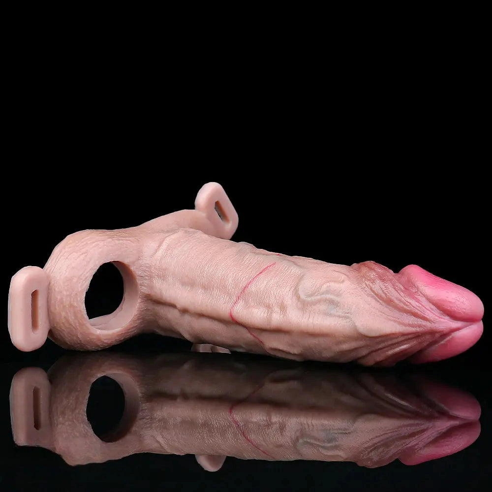 6.49in Strap on Penis Extender Cock Sleeve Dildo For Penis Supplies
