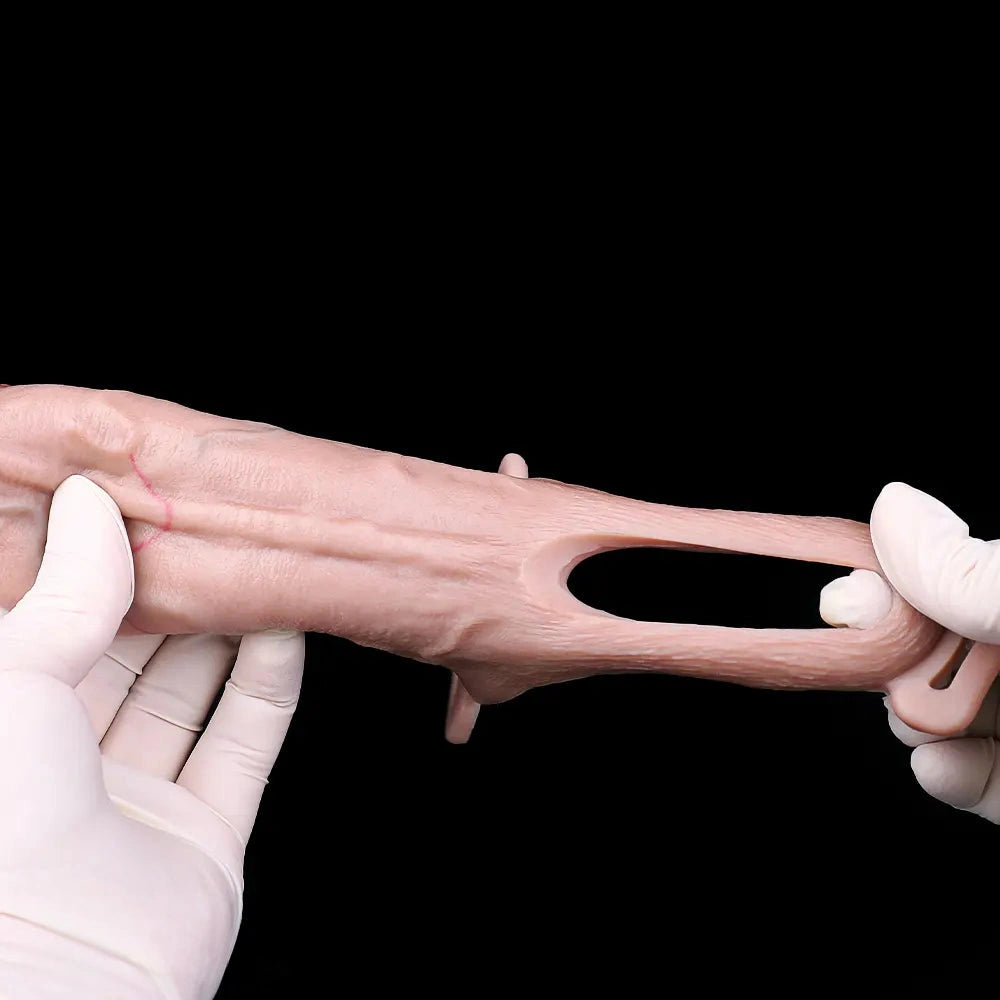 6.49in Strap on Penis Extender Cock Sleeve Dildo For Penis Supplies