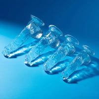 6.4in 7in 8in 9in Clear Real Cock Dildo For G-Spot Vaginal Sex Stimulation