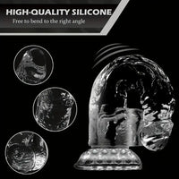 6.4in 7in 8in 9in Clear Real Cock Dildo For G-Spot Vaginal Sex Stimulation