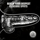 6.4in 7in 8in 9in Clear Real Cock Dildo For G-Spot Vaginal Sex Stimulation