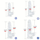 6.4in 7in 8in 9in Clear Real Cock Dildo For G-Spot Vaginal Sex Stimulation