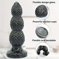 6.4in 8.4in 10.8in Monster Ribbed Butt Plug Dildo For Multiple Use
