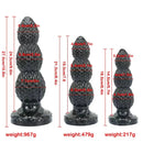 6.4in 8.4in 10.8in Monster Ribbed Butt Plug Dildo For Multiple Use