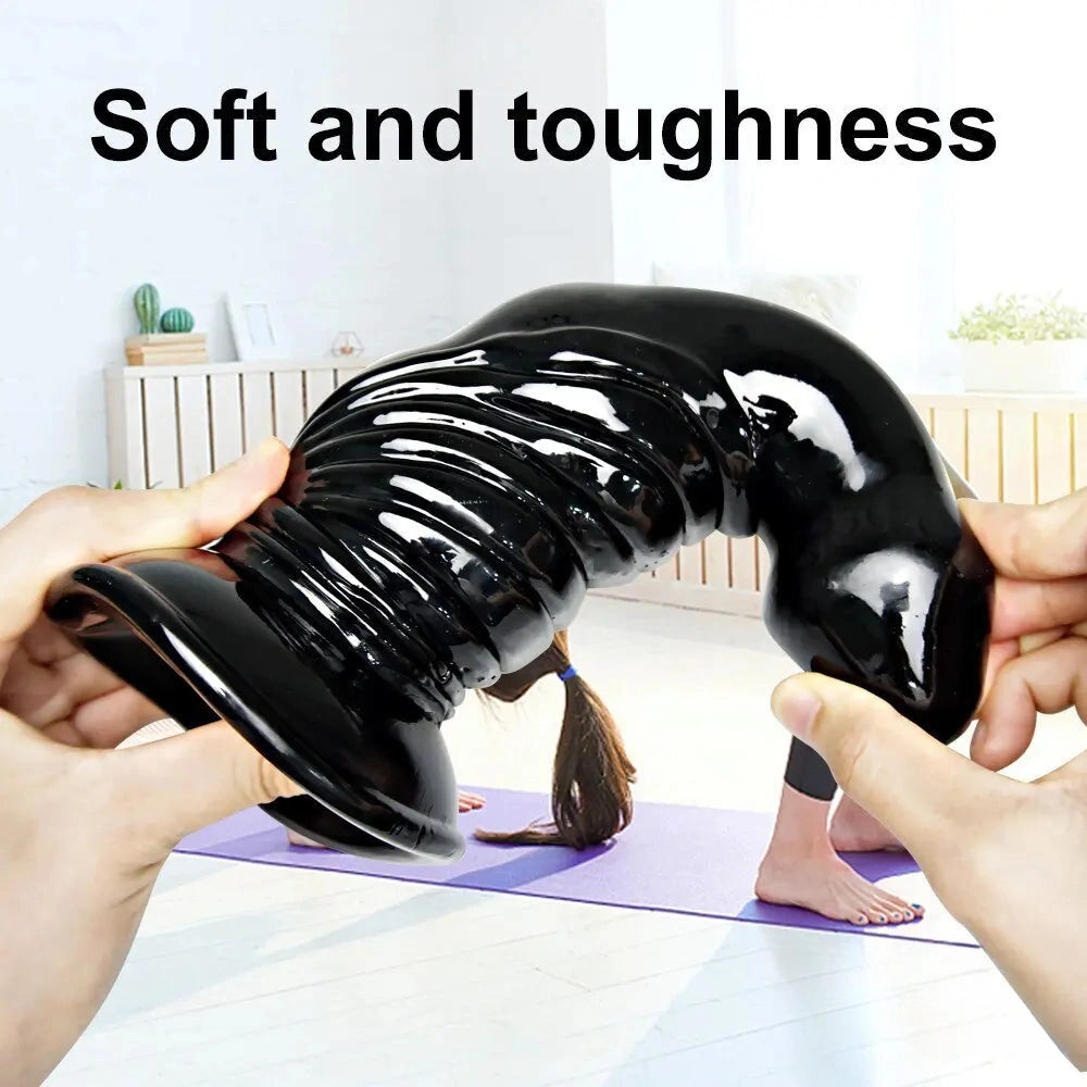 6.4in 8.4in Fantasy Big Black Dildo For Male Female Anal Vaginal Sex