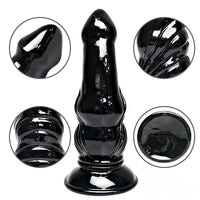 6.4in 8.4in Fantasy Big Black Dildo For Male Female Anal Vaginal Sex