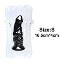 6.4in 8.4in Fantasy Big Black Dildo For Male Female Anal Vaginal Sex