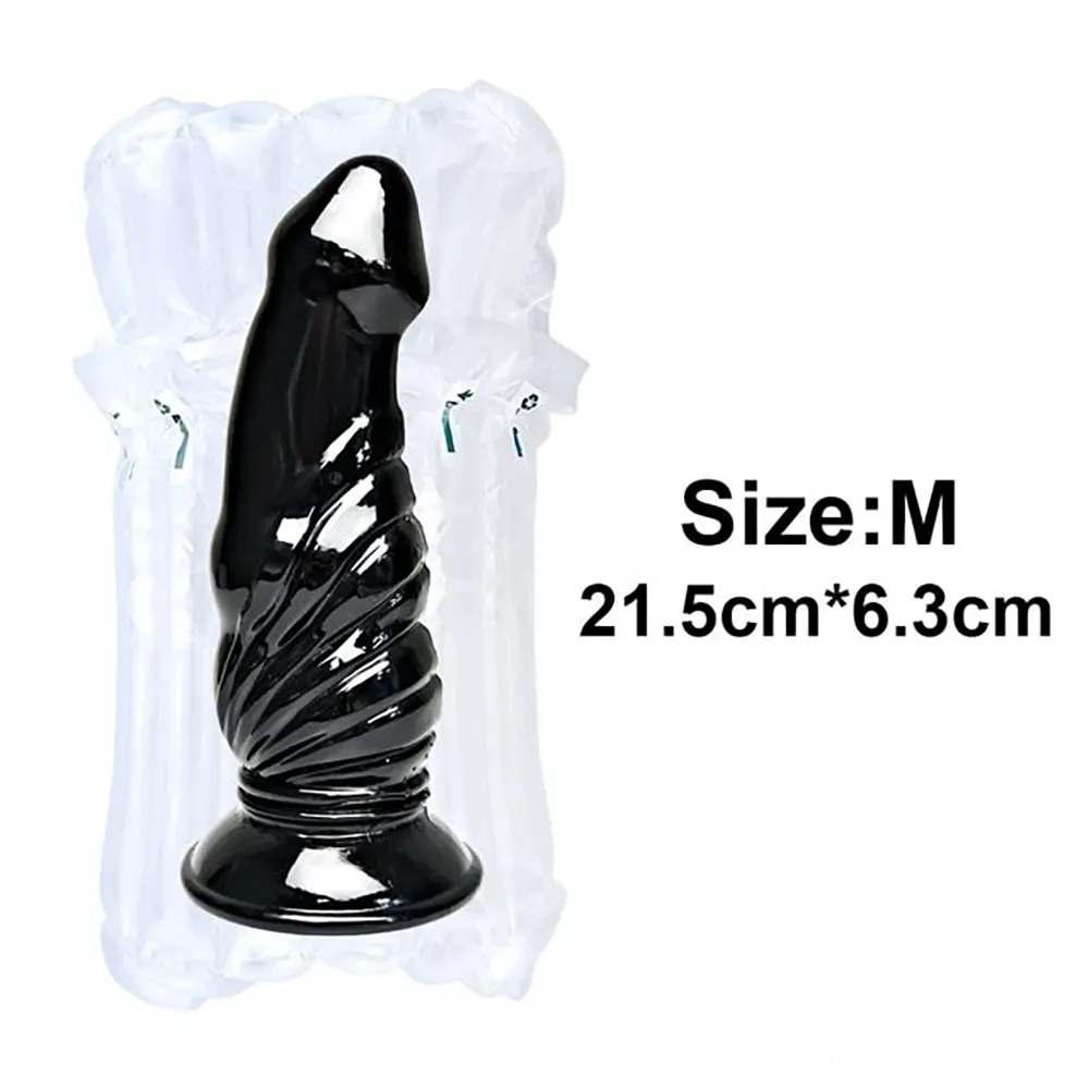 6.4in 8.4in Fantasy Big Black Dildo For Male Female Anal Vaginal Sex