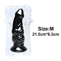 6.4in 8.4in Fantasy Big Black Dildo For Male Female Anal Vaginal Sex