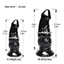 6.4in 8.4in Fantasy Big Black Dildo For Male Female Anal Vaginal Sex