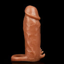6.4in Colorful Soft Silicone Sleeve Hollow Skin Feeling Dildo Sheath