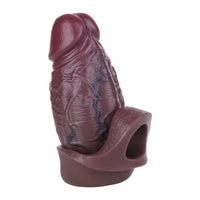 6.53in Male Wearable Masturbator Hollow Penis Sleeve Dildo Enhancement