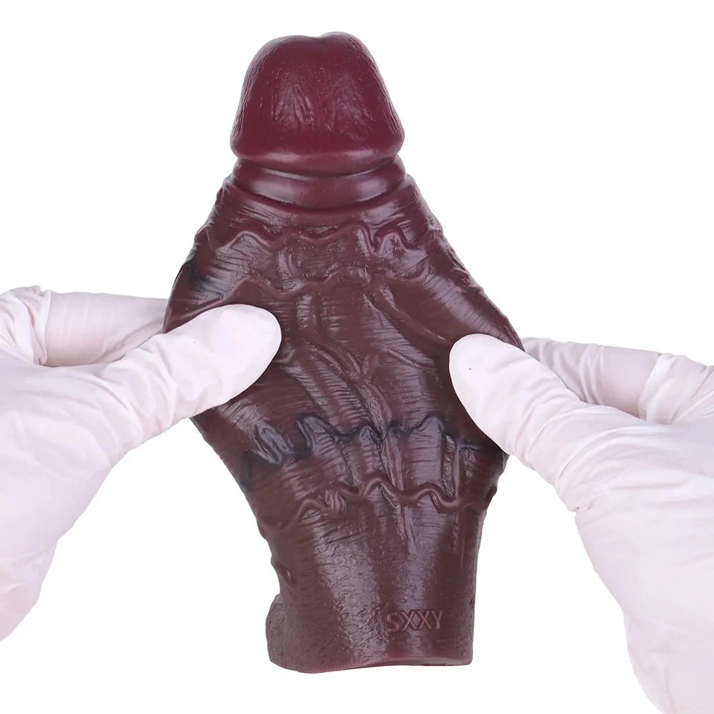 6.53in Male Wearable Masturbator Hollow Penis Sleeve Dildo Enhancement