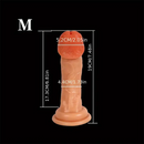 6.54in 7.39in 8.44in PVC Huge Glans Realistic Dildo For Anal Play