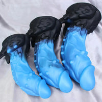 6.54in 7.68in 8.97in Soft Silicone Monster Spiked Dildo Thick Anal Plug Dildo