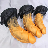 6.54in 7.68in 8.97in Soft Silicone Monster Spiked Dildo Thick Anal Plug Dildo